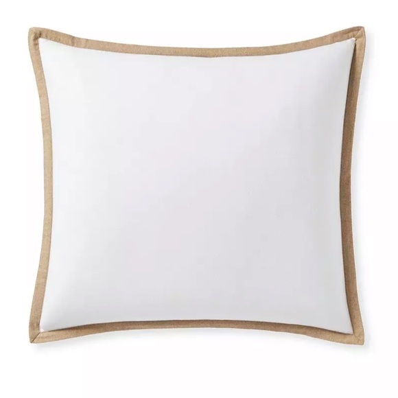 Set of 2 Serena & Lily Belvedere Euro Flannel Shams in Doe